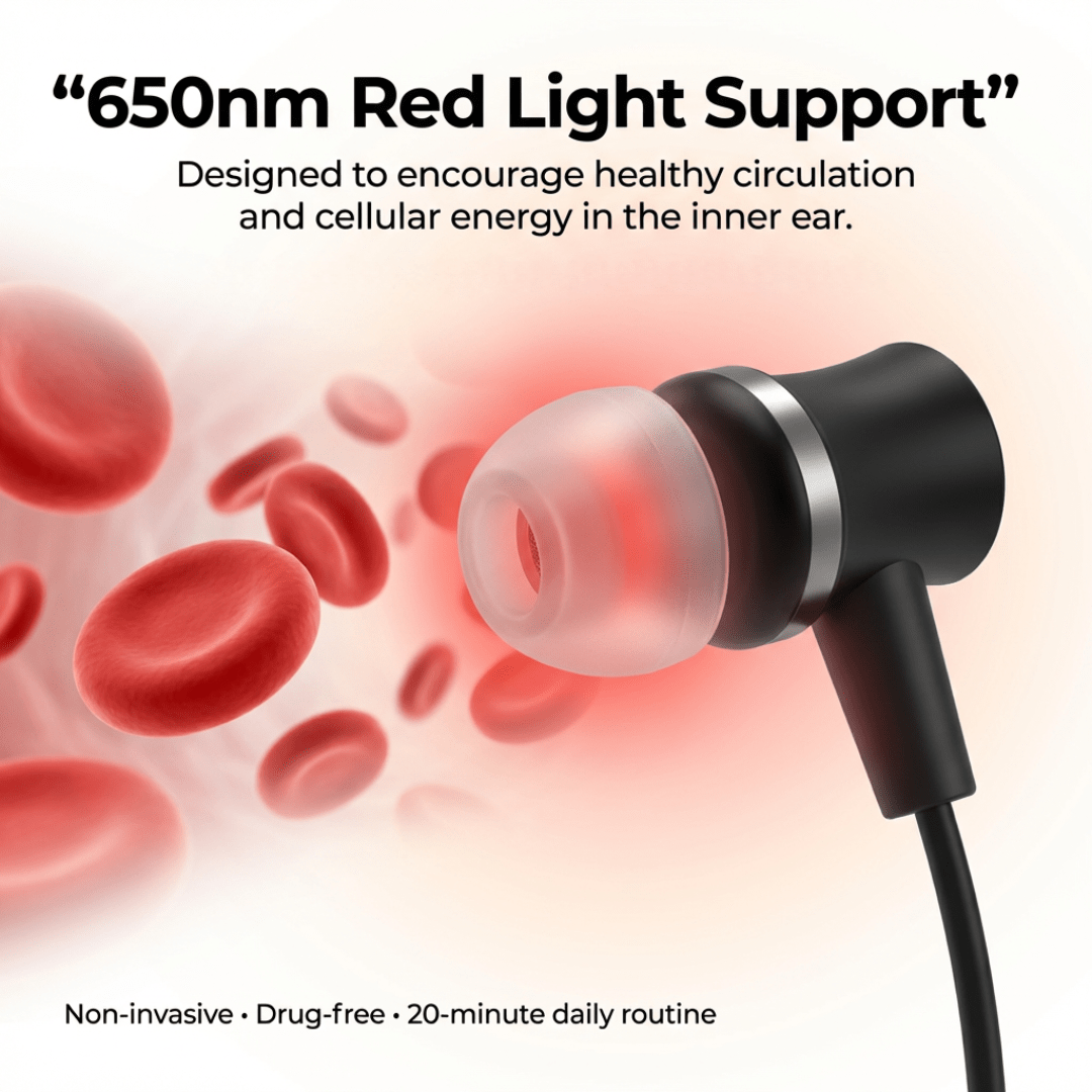 Red Light Therapy Earbuds